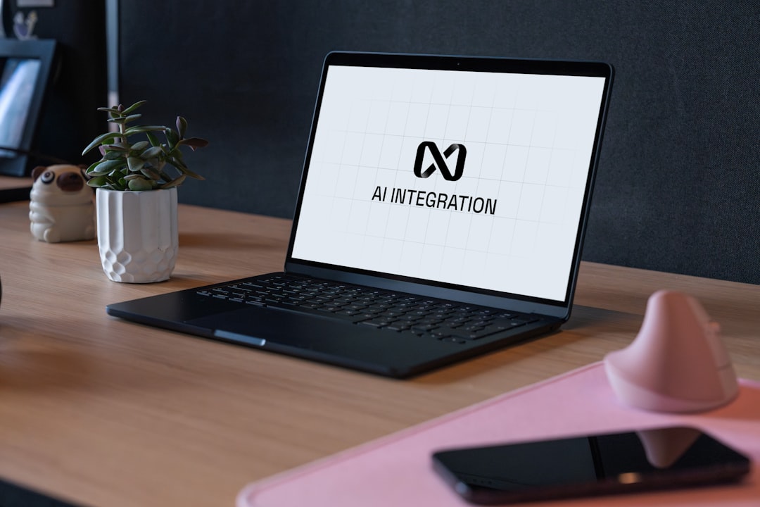 who-we-are Person using a laptop to access AI-driven solutions.